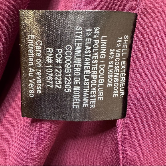 NWT Alice and Olivia Velvet Midi Skirt Boysenberry Size 8 B35 - Picture 7 of 10